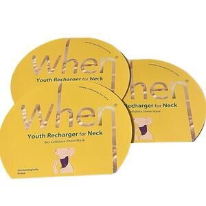 3 When‎ Youth Recharger For Neck Bio-Celluose Sheet Mask